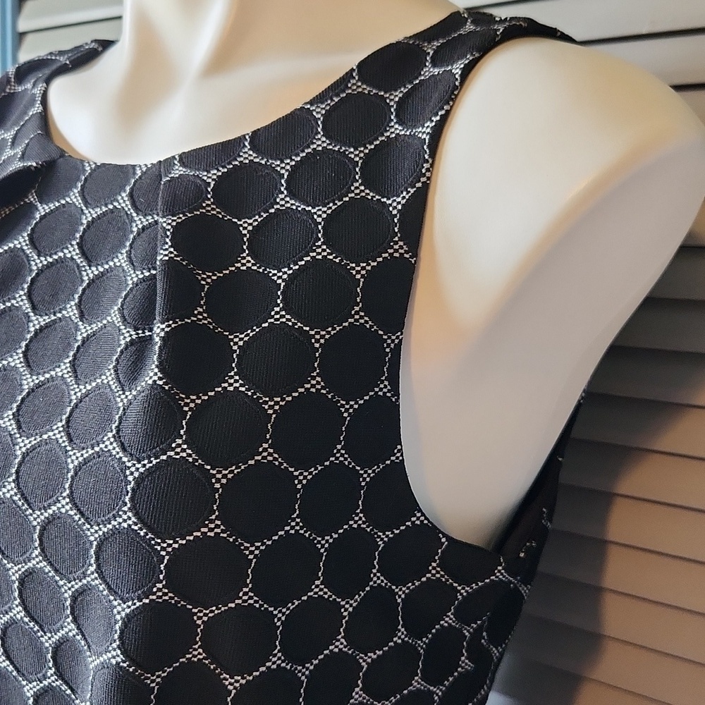 Elle Black & Charcoal Circle-Pattern Dres - Picture 8 of 14